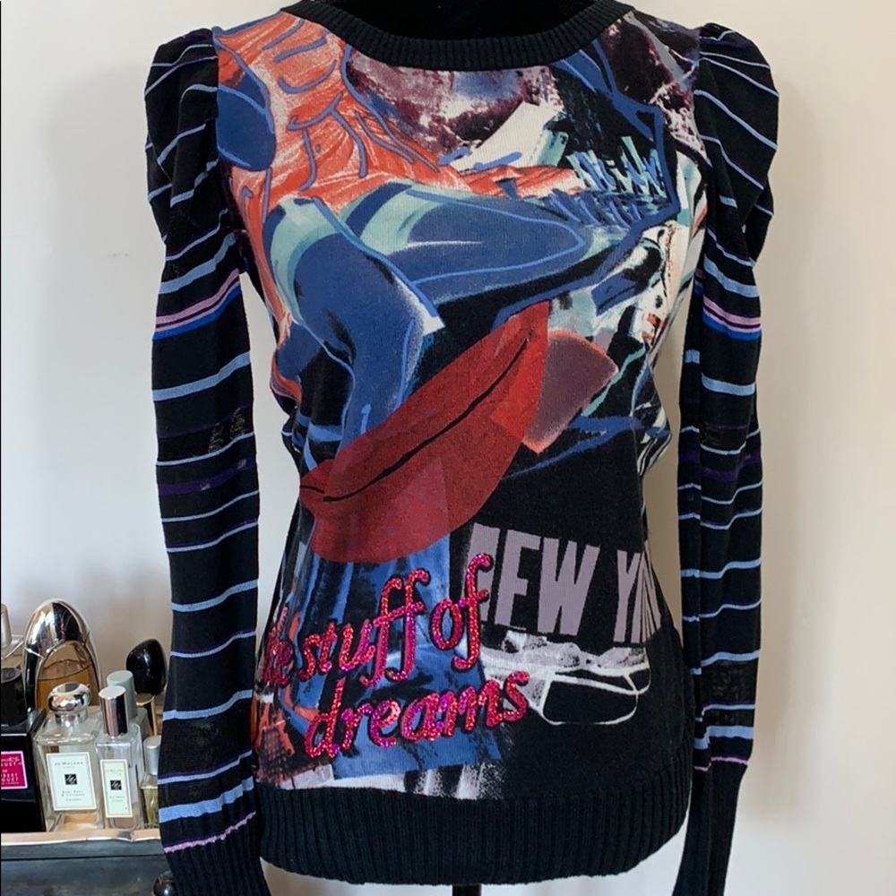 Desigual Unique Puff Sleeve top